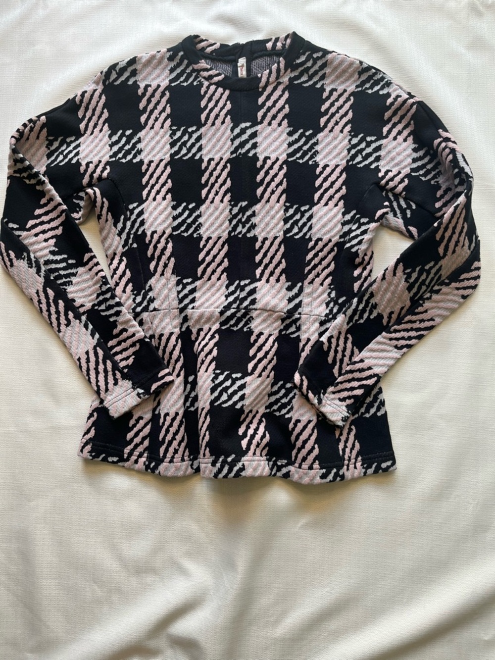 Luxury Marni Top - Women's ITA 42 Black White Pink - US Size 4 Check